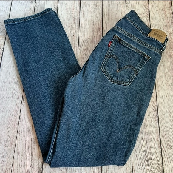LEVI’S 505 Straight Leg Blue Jeans 10 Medium - Picture 1 of 9